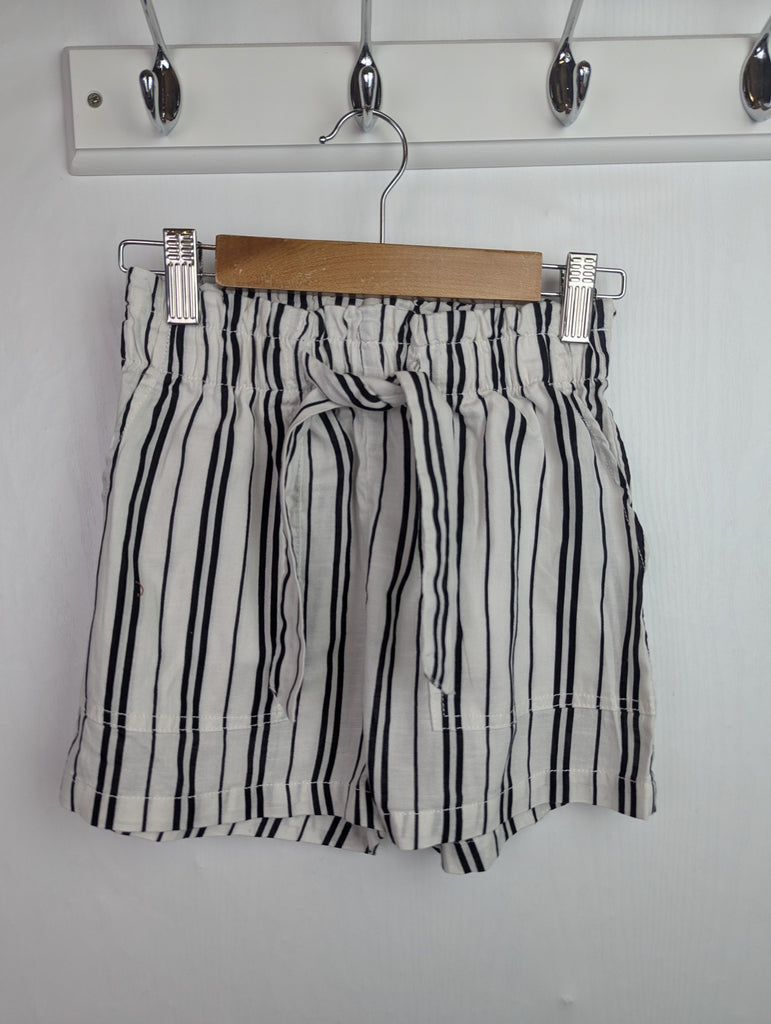 H&M Striped Cotton Shorts - Girls 8-10 Years Little Ones Preloved Second Hand Baby, Girls & Boys Clothes. UK Postage