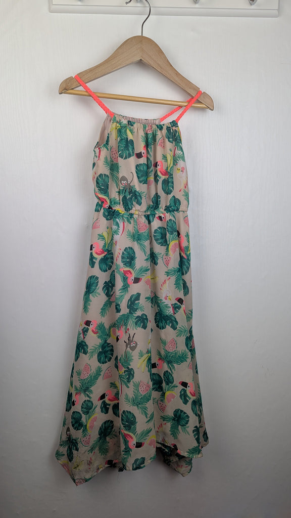 H&M Tropical Mesh Dress - Girls 5-6 Years Little Ones Preloved Used, Preloved, Preworn Baby, Girls & Boys Clothes. Kids & Children's second hand Clothing UK Online. Cheap affordable. Brands including Next, Joules, Nutmeg Morrisons, TU, F&F, H&M.