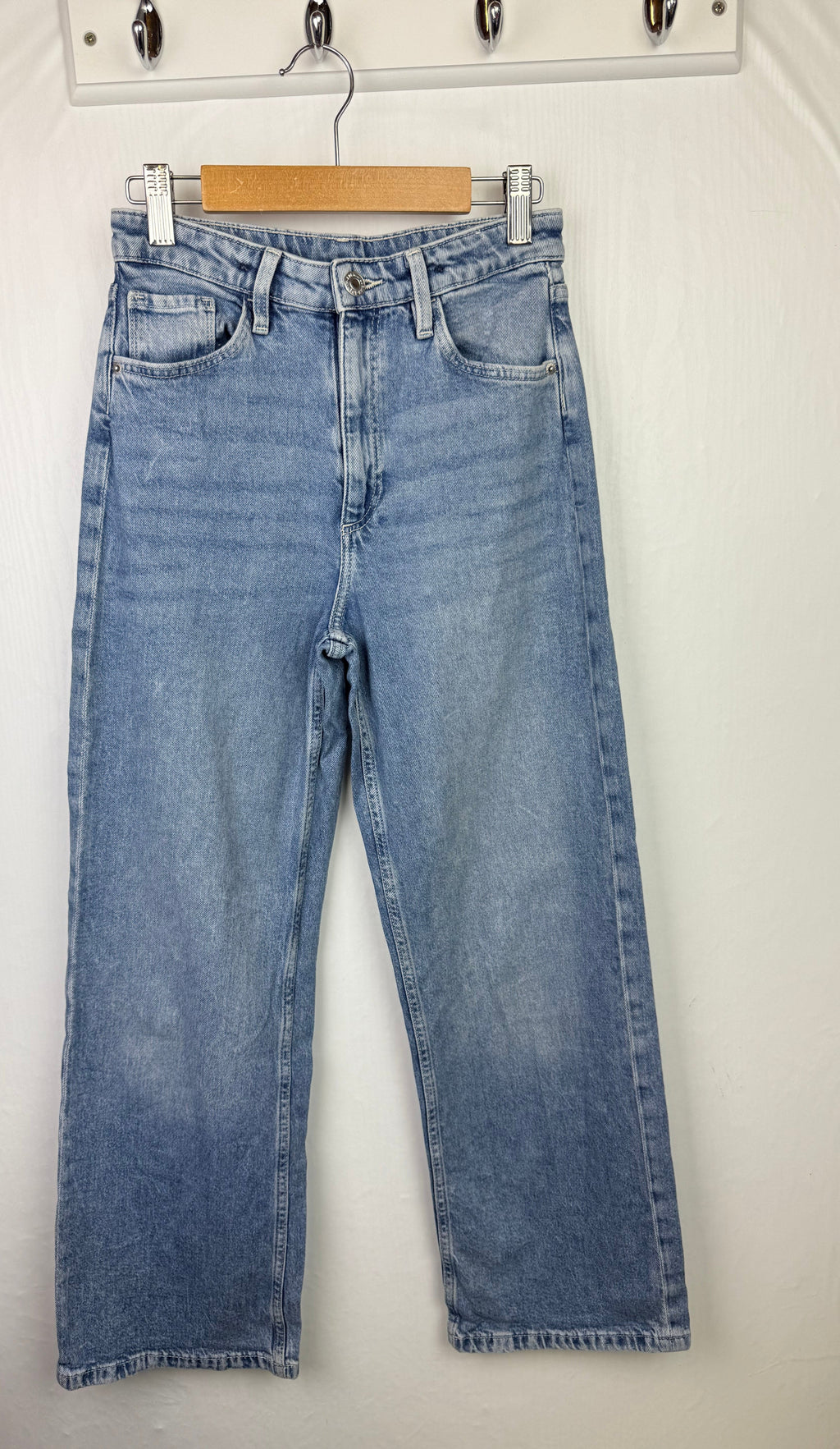 H&M Wide Leg Denim Jeans - Girls 10 - 11 Years - Little Ones Preloved. Second Hand Children's & Preloved Baby, Kids, Girls & Boys Clothes. UK online
