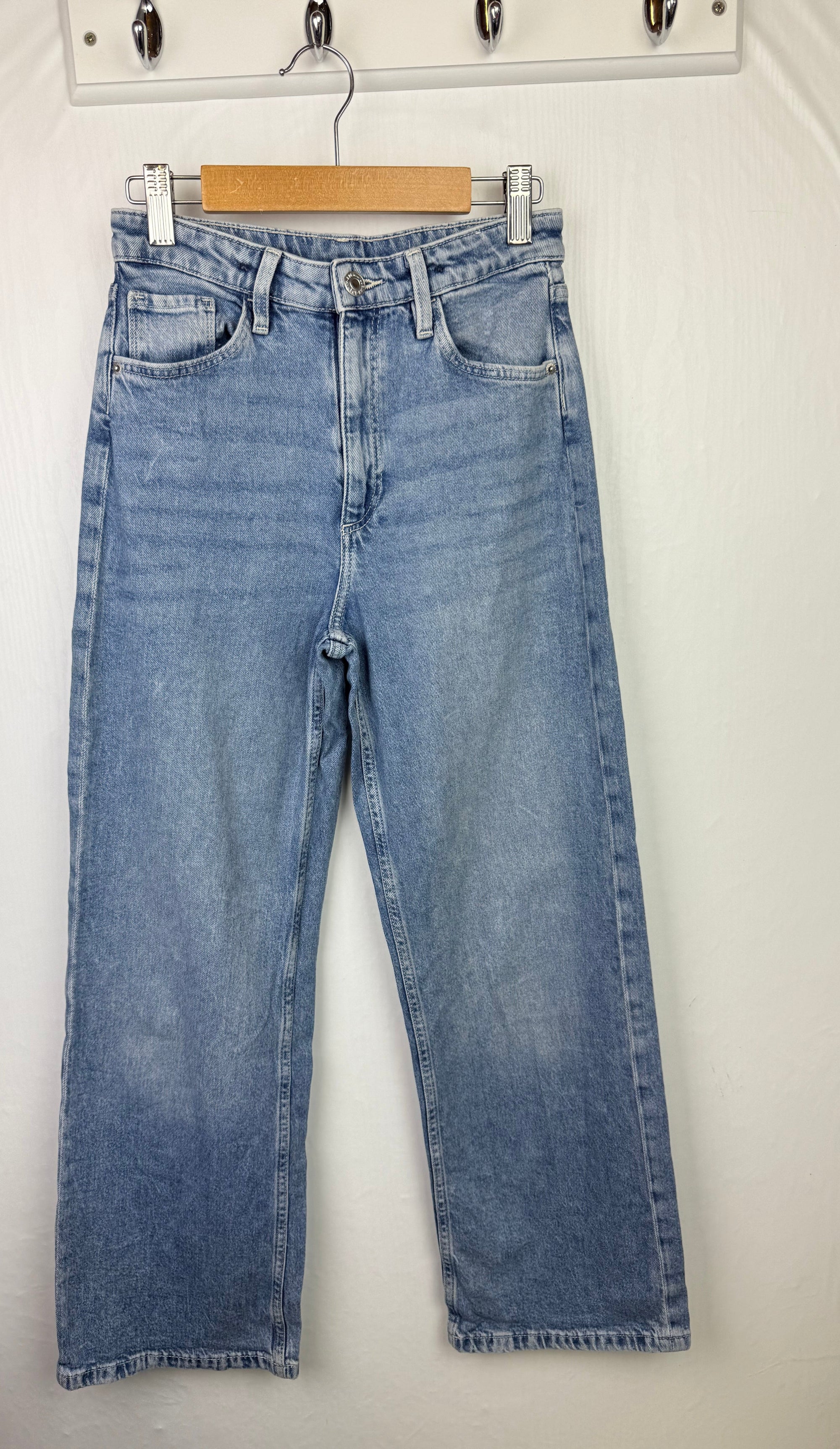 H&M Wide Leg Denim Jeans - Girls 10 - 11 Years - Little Ones Preloved. Second Hand Children's & Preloved Baby, Kids, Girls & Boys Clothes. UK online