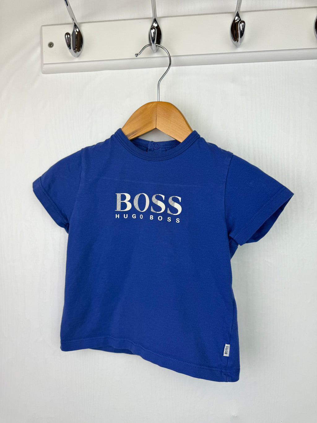 Hugo Boss Blue Short Sleeve Top - Boys 9 Months - Little Ones Preloved. Second Hand Children's & Preloved Baby, Kids, Girls & Boys Clothes. UK online