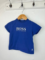 Hugo Boss Blue Short Sleeve Top - Boys 9 Months - Little Ones Preloved. Second Hand Children's & Preloved Baby, Kids, Girls & Boys Clothes. UK online