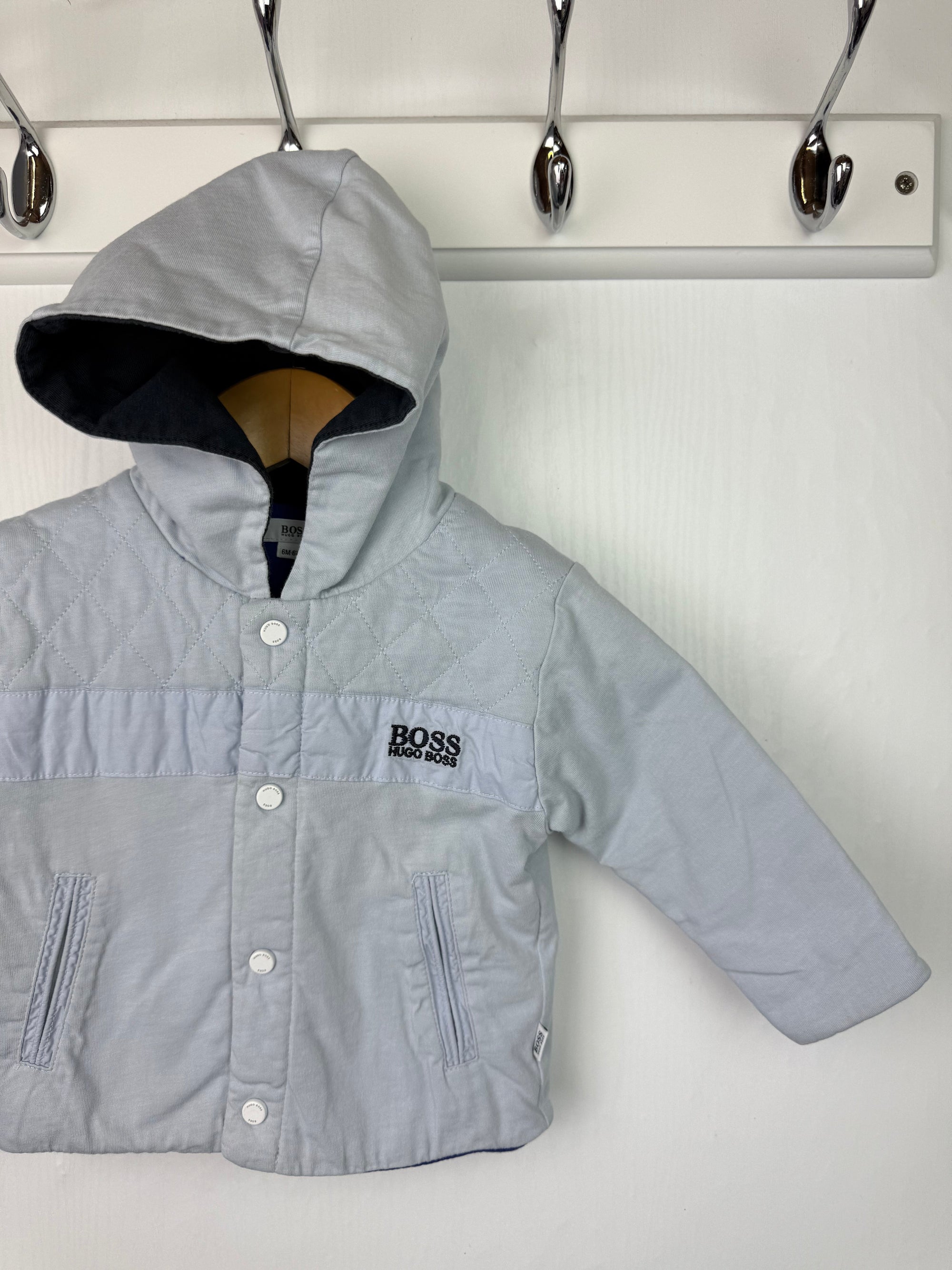 Hugo Boss Light Blue Jacket - Boys 6 Months - Little Ones Preloved. Second Hand Children's & Preloved Baby, Kids, Girls & Boys Clothes. UK online