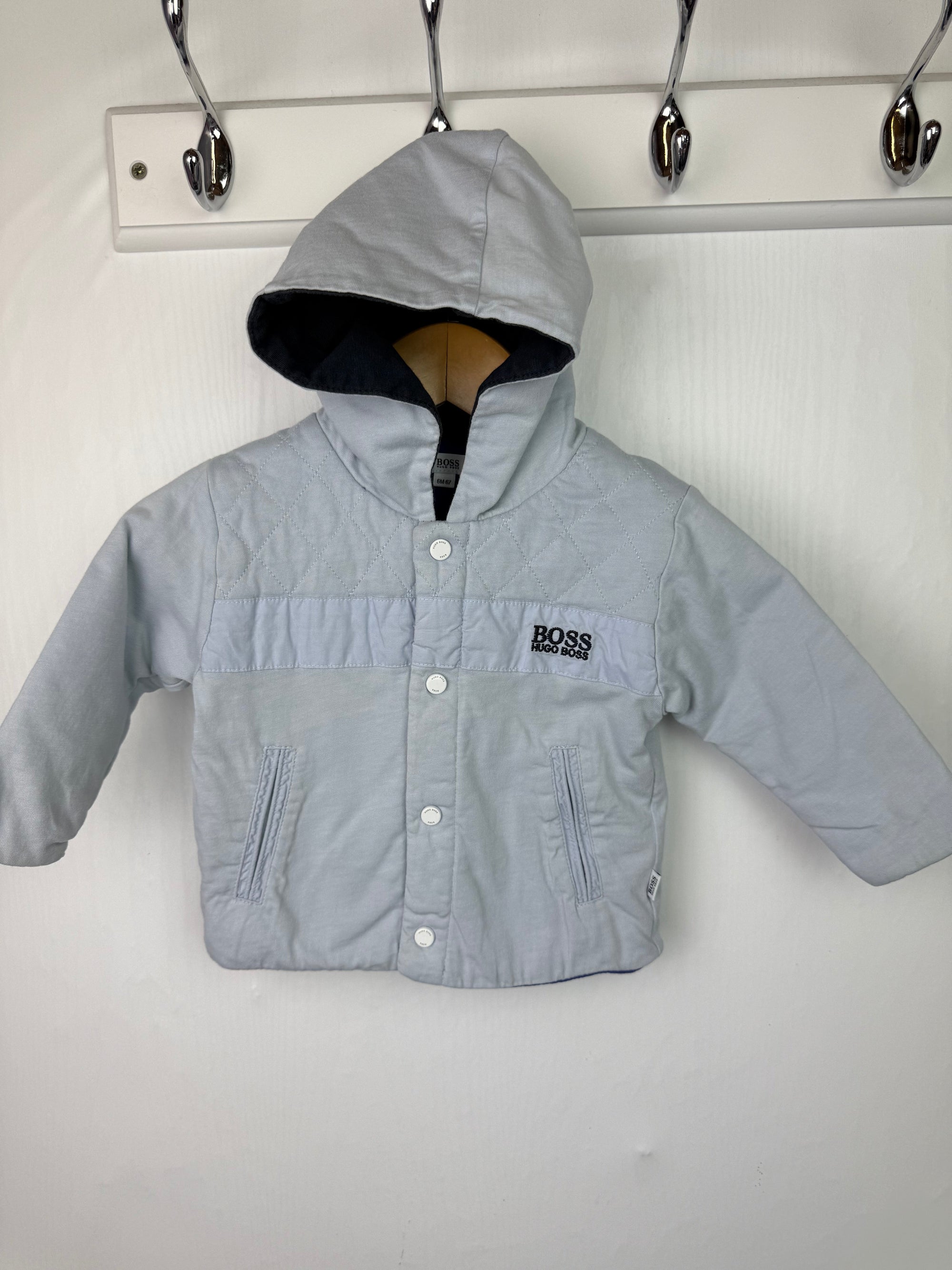 Hugo Boss Light Blue Jacket - Boys 6 Months - Little Ones Preloved. Second Hand Children's & Preloved Baby, Kids, Girls & Boys Clothes. UK online