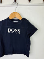 Hugo Boss Navy Short Sleeve Top - Boys 6 Months - Little Ones Preloved. Second Hand Children's & Preloved Baby, Kids, Girls & Boys Clothes. UK online
