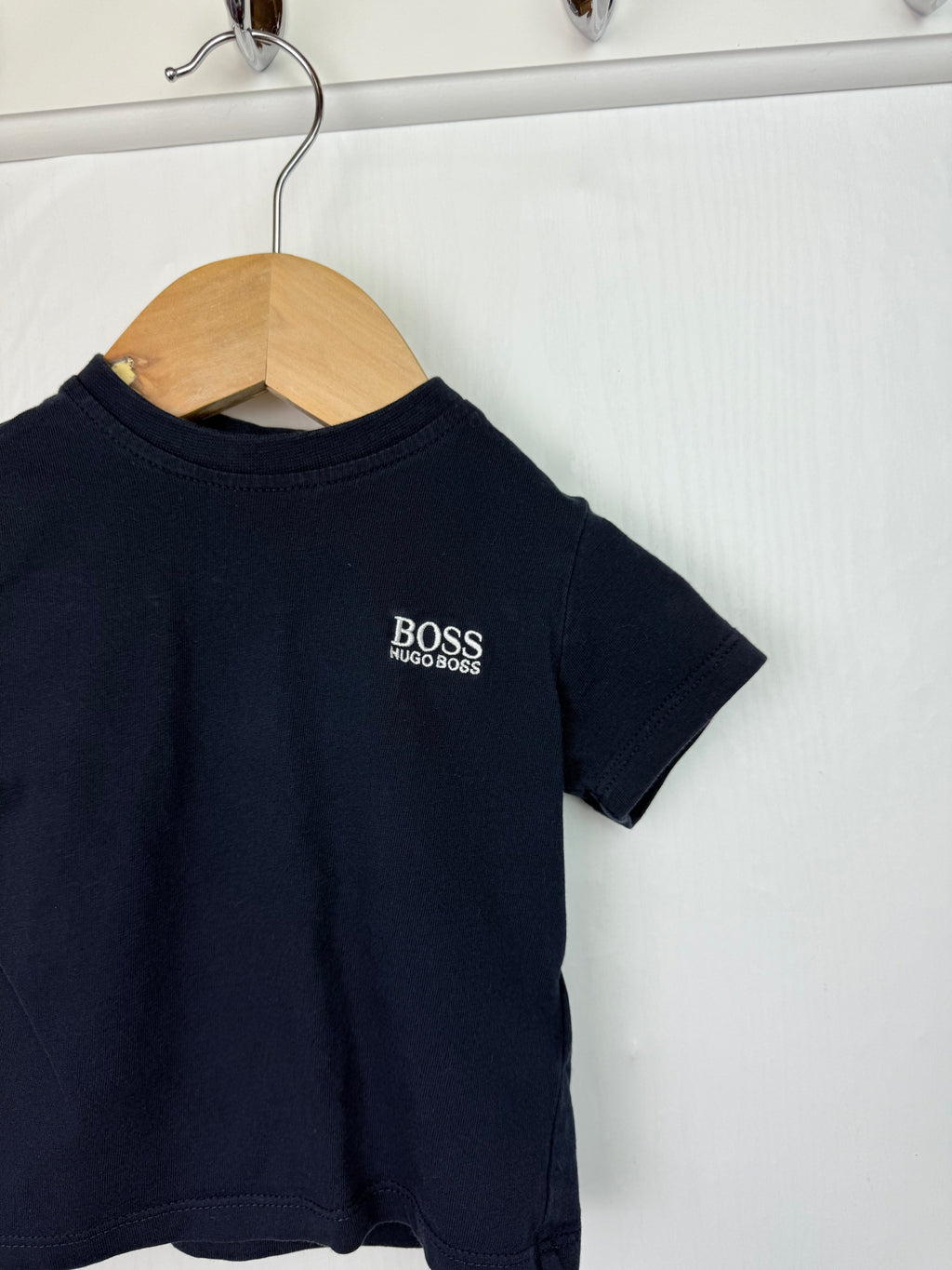 Hugo Boss Navy Short Sleeve Top - Boys 6 Months - Little Ones Preloved. Second Hand Children's & Preloved Baby, Kids, Girls & Boys Clothes. UK online
