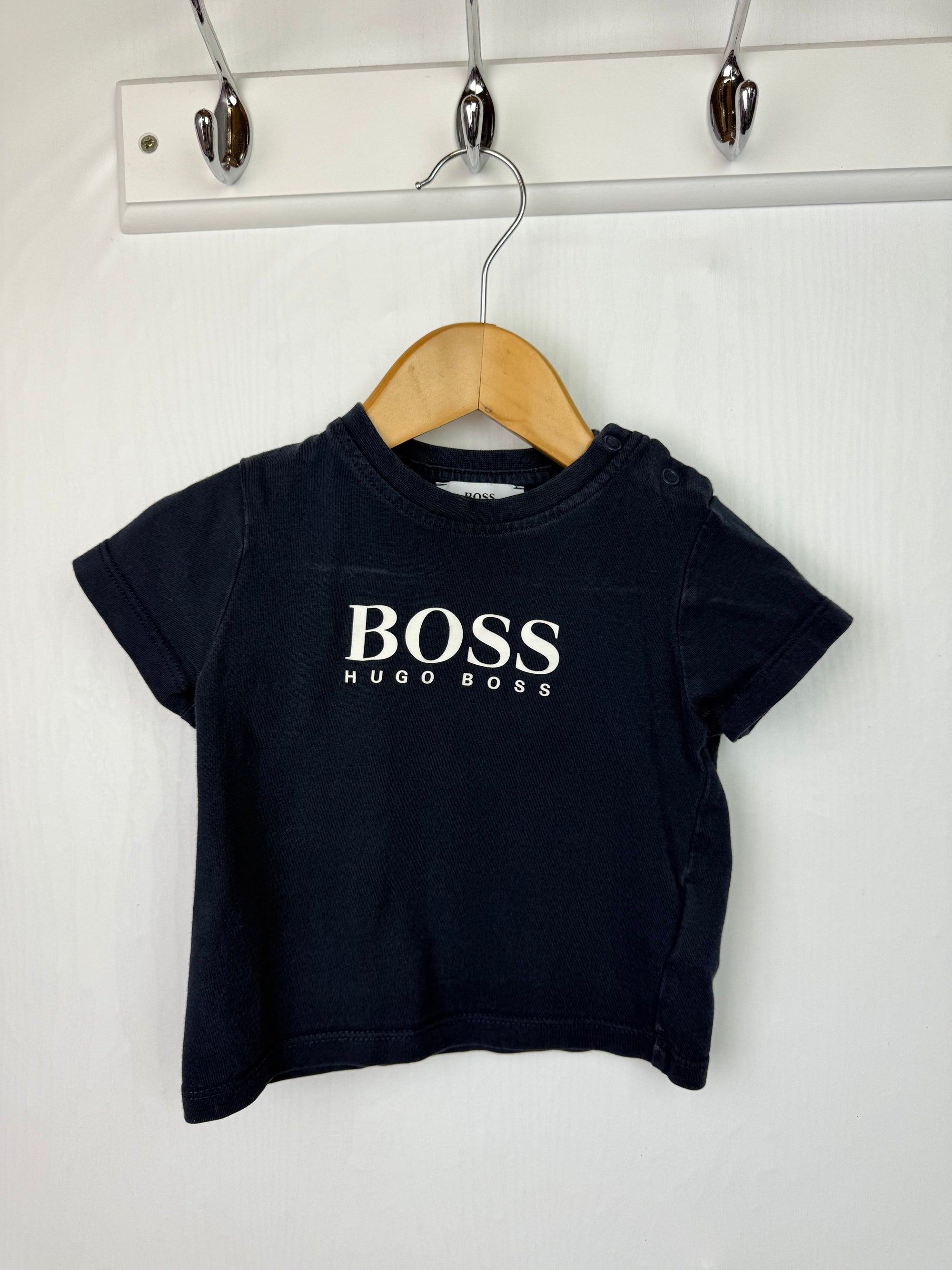 Hugo Boss Navy Short Sleeve Top - Boys 6 Months - Little Ones Preloved. Second Hand Children's & Preloved Baby, Kids, Girls & Boys Clothes. UK online
