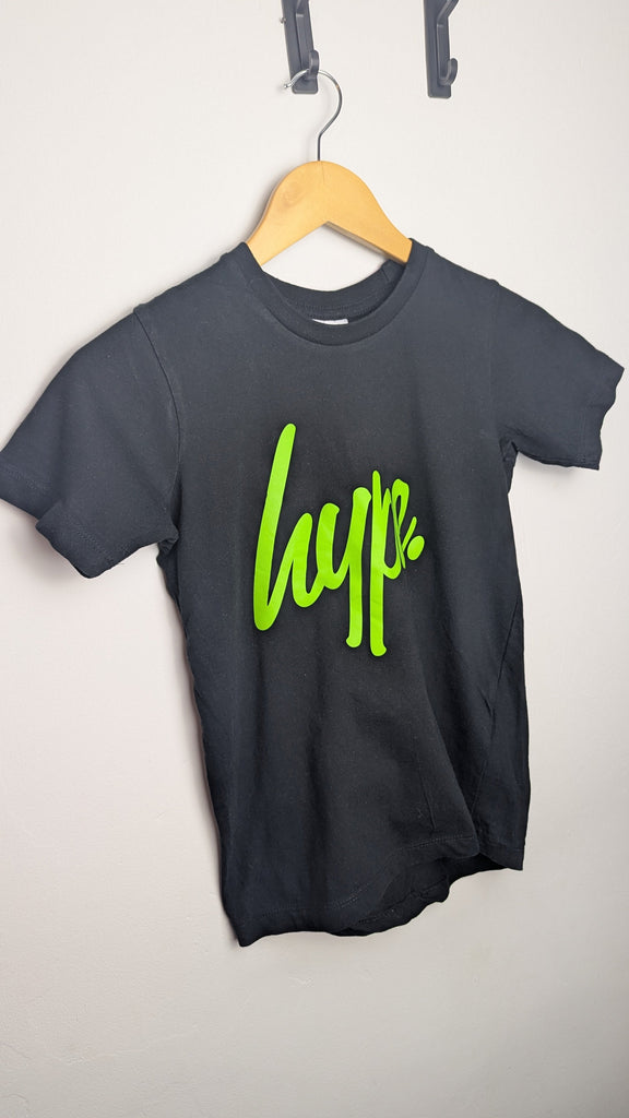 Hype Black & Green Short Sleeve Top - Boys 11-12 Years Little Ones Preloved Used, Preloved, Preworn & Second Hand Baby, Kids & Children's Clothing UK Online. Cheap affordable. Brands including Next, Joules, Nutmeg Morrisons, TU, F&F, H&M.