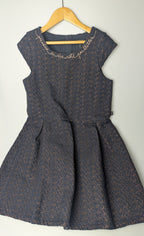 IKKS Black & Gold Dress - Girls 10 Years - Little Ones Preloved. Second Hand Children's & Preloved Baby, Kids, Girls & Boys Clothes. UK online