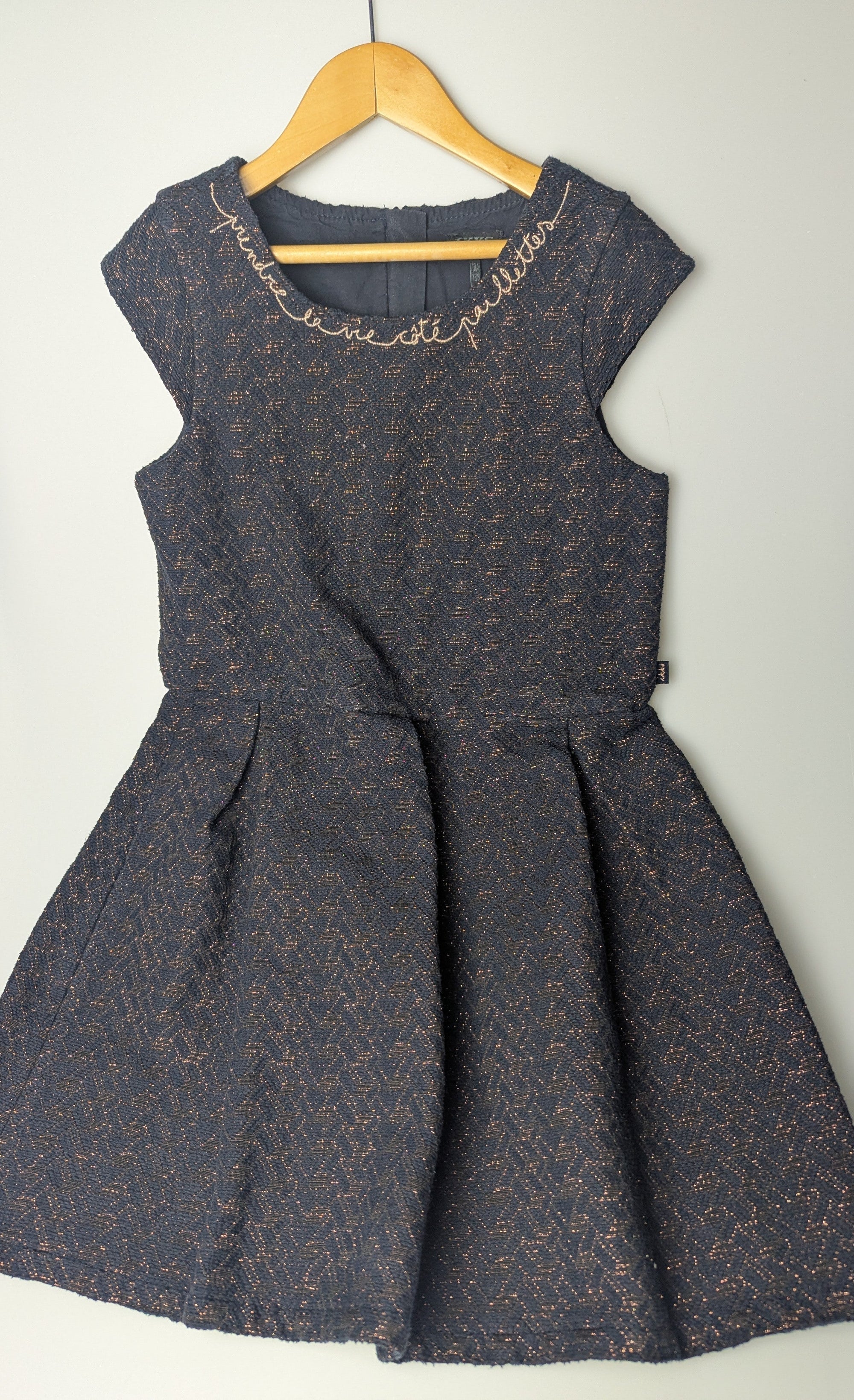 IKKS Black & Gold Dress - Girls 10 Years - Little Ones Preloved. Second Hand Children's & Preloved Baby, Kids, Girls & Boys Clothes. UK online
