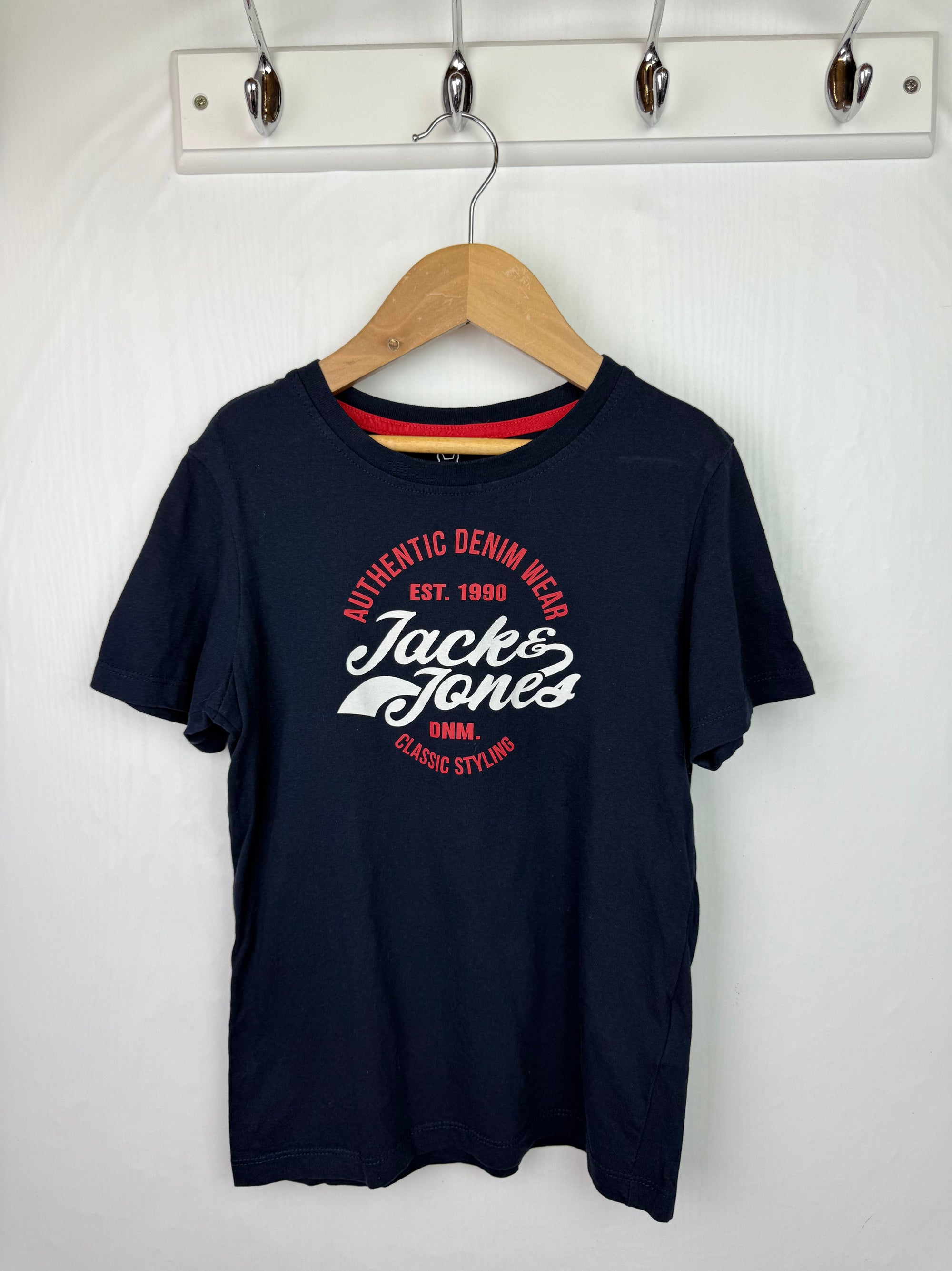 Jack Jones Navy Slogan Top - Unisex 10 Years - Little Ones Preloved. Second Hand Children's & Preloved Baby, Kids, Girls & Boys Clothes. UK online