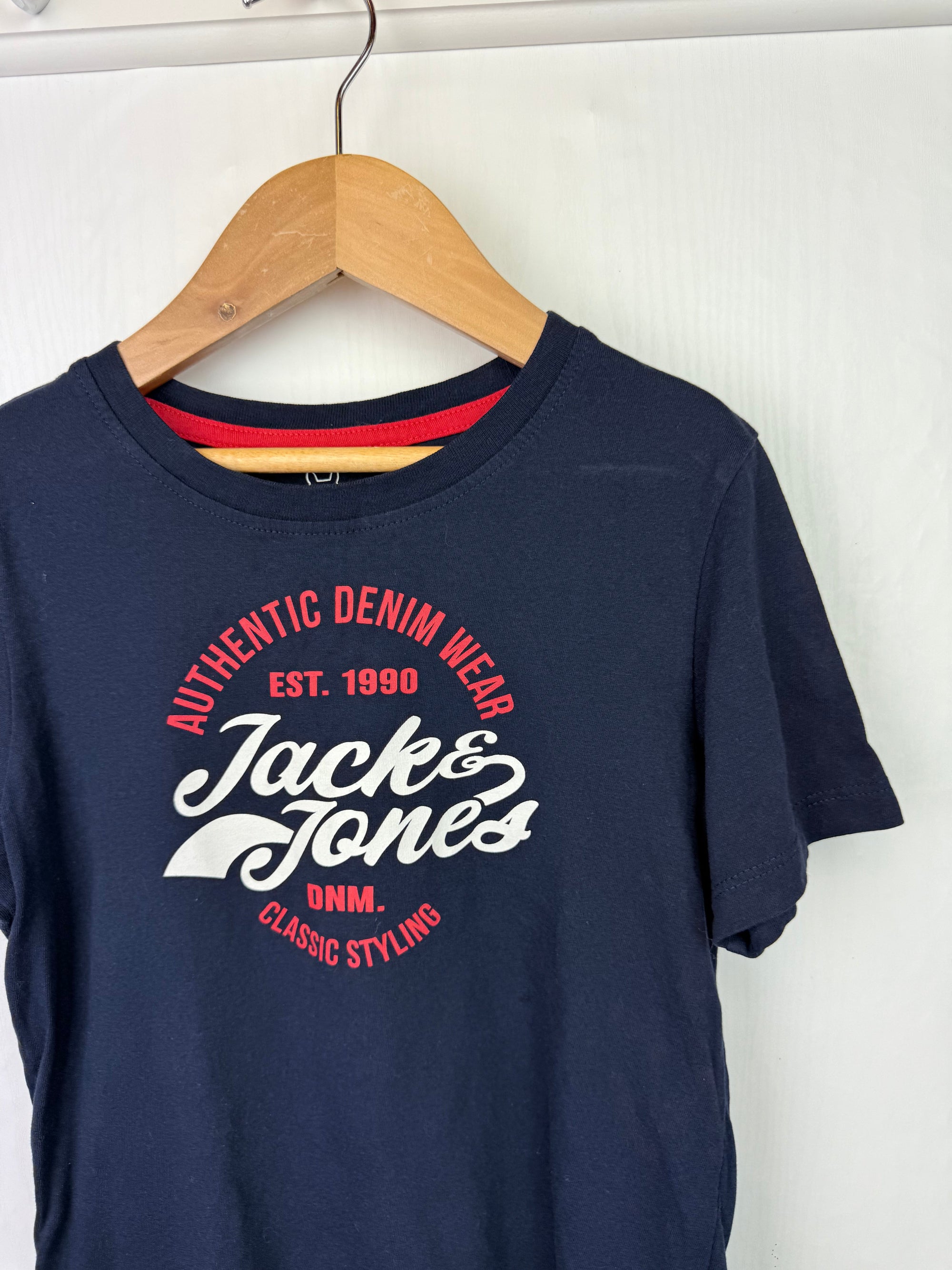 Jack Jones Navy Slogan Top - Unisex 10 Years - Little Ones Preloved. Second Hand Children's & Preloved Baby, Kids, Girls & Boys Clothes. UK online