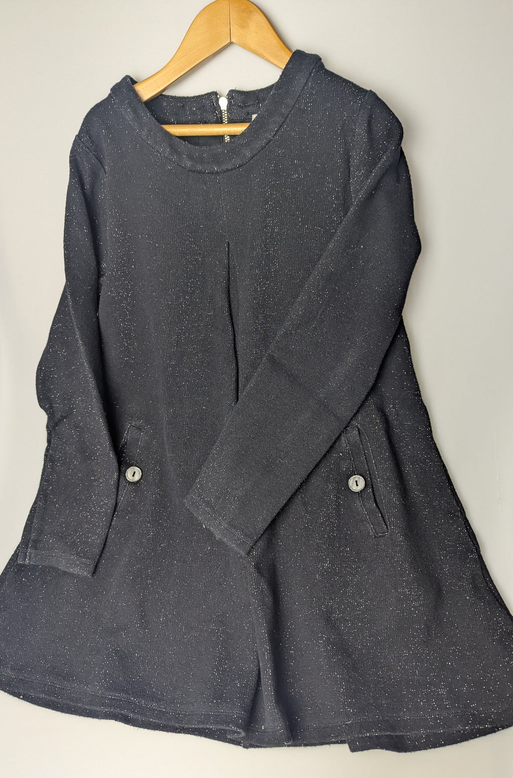 Jean Bourget Black Glitter Dress - Girls 10 Years - Little Ones Preloved. Second Hand Children's & Preloved Baby, Kids, Girls & Boys Clothes. UK online