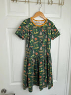 Jeco Green Jungle Organic Cotton Dress - Girls 8 - 9 Years - Little Ones Preloved. Second Hand Children's & Preloved Baby, Kids, Girls & Boys Clothes. UK online