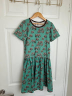 Jeco Organic Cotton Blue Elephant Dress - Girls 8 - 9 Years - Little Ones Preloved. Second Hand Children's & Preloved Baby, Kids, Girls & Boys Clothes. UK online