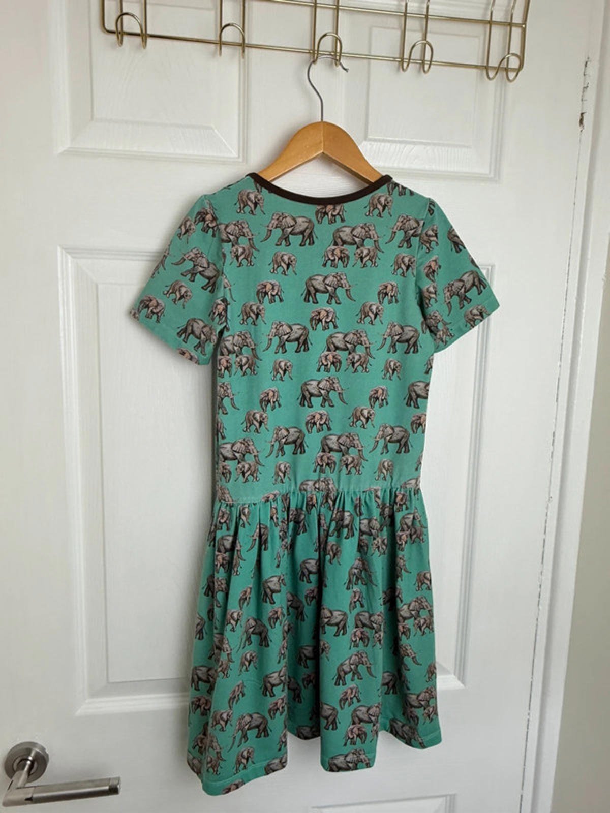 Jeco Organic Cotton Blue Elephant Dress - Girls 8 - 9 Years - Little Ones Preloved. Second Hand Children's & Preloved Baby, Kids, Girls & Boys Clothes. UK online