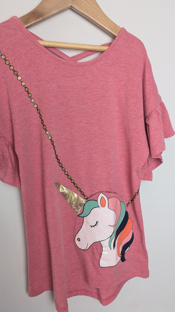 Jessica Simpson Pink Unicorn Top - Girls 10-11 Years Little Ones Preloved Used, Preloved, Preworn & Second Hand Baby, Kids & Children's Clothing UK Online. Cheap affordable. Brands including Next, Joules, Nutmeg Morrisons, TU, F&F, H&M.