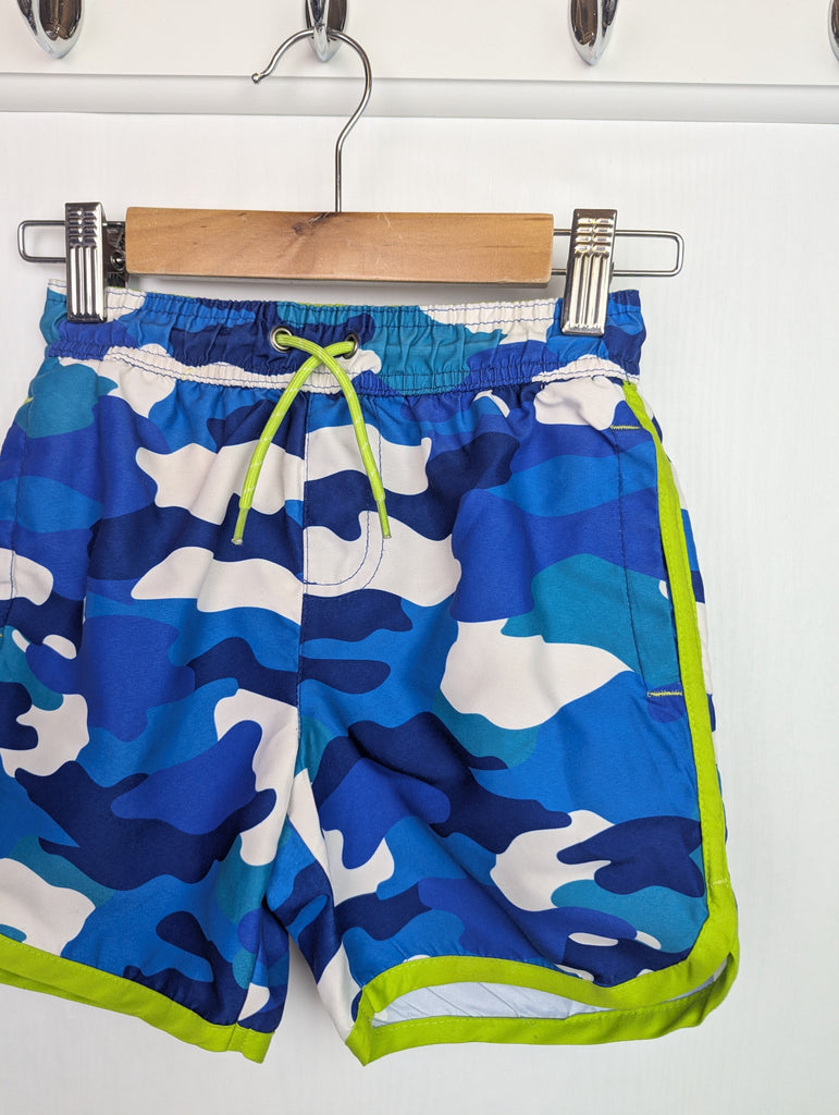 John Lewis Blue Camo Shorts - Boys 4 Years Little Ones Preloved Used, Preloved, Preworn Baby, Girls & Boys Clothes. Kids & Children's second hand Clothing UK Online. Cheap affordable. Brands including Next, Joules, Nutmeg Morrisons, TU, F&F, H&M.