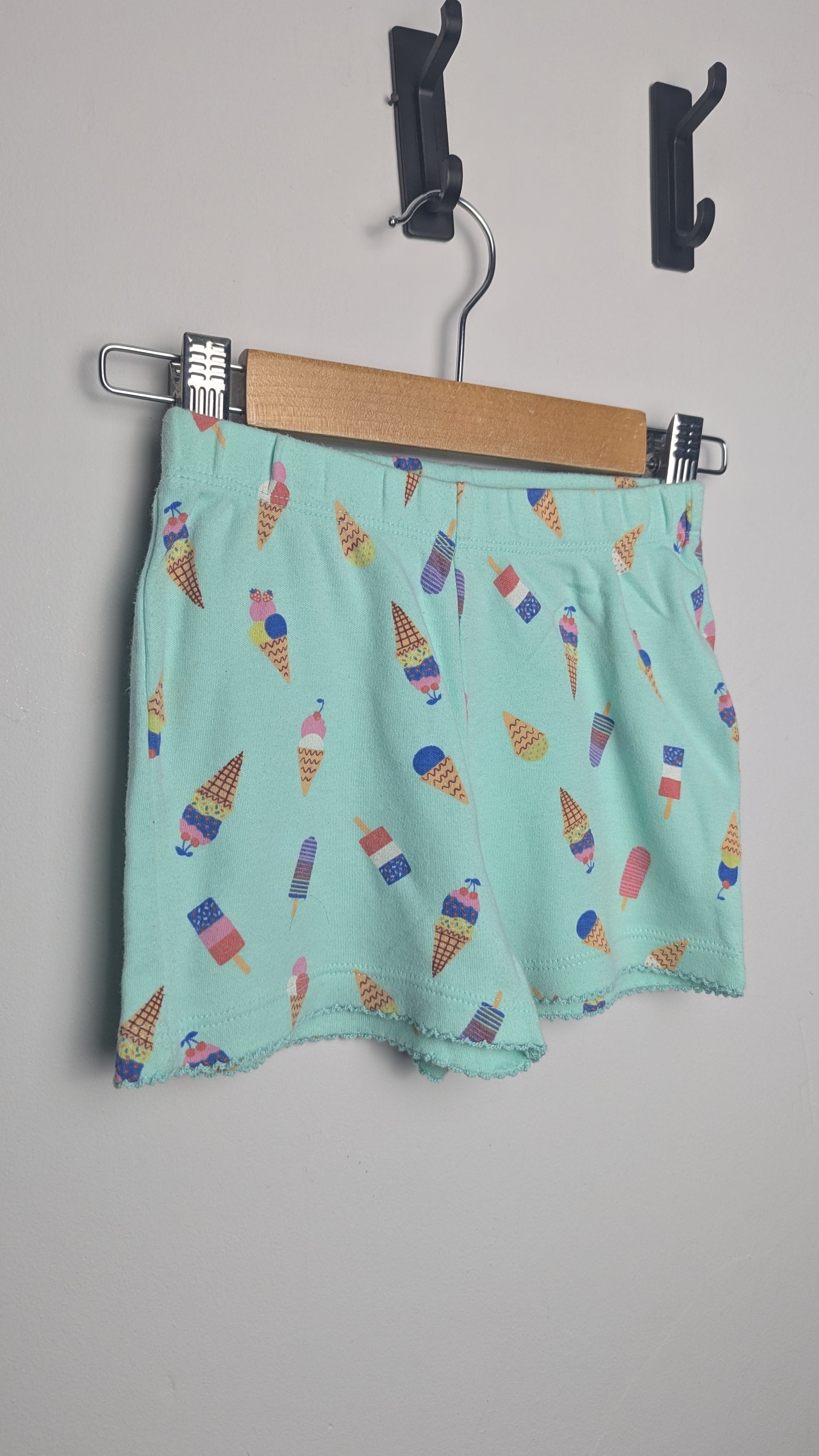 John Lewis Blue Icecream Shorts - Girls 3 Years - Little Ones Preloved. Second Hand Children's & Preloved Baby, Kids, Girls & Boys Clothes. UK online