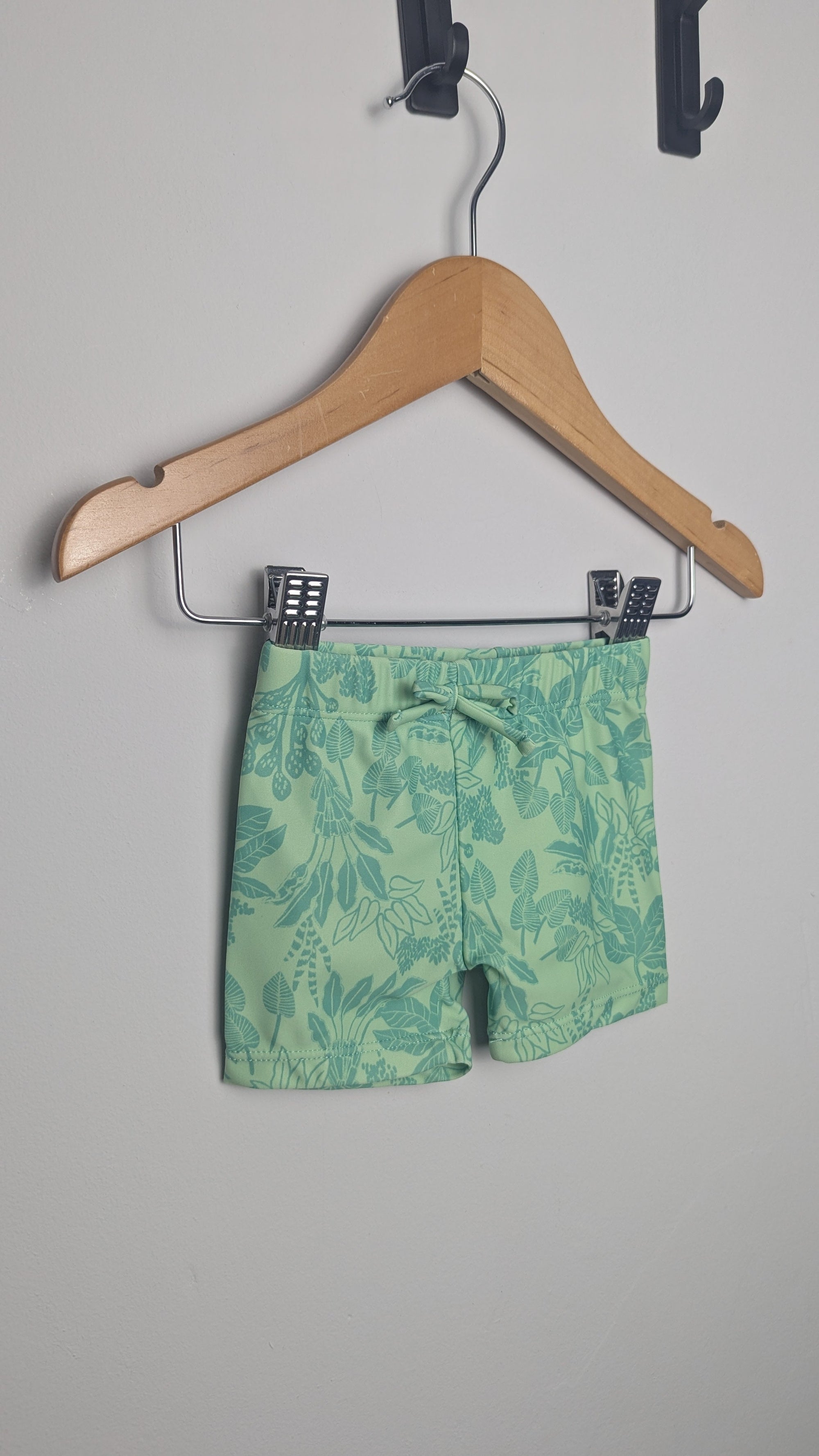 John Lewis Green Leaf Swim Shorts - Boys 3 - 6 Months - Little Ones Preloved. Second Hand Children's & Preloved Baby, Kids, Girls & Boys Clothes. UK online