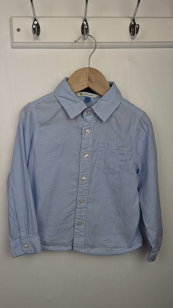 John Lewis Light Blue Cotton Shirt - Boys 2-3 Years Little Ones Preloved Used, Preloved, Preworn & Second Hand Baby, Kids & Children's Clothing UK Online. Cheap affordable. Brands including Next, Joules, Nutmeg Morrisons, TU, F&F, H&M.