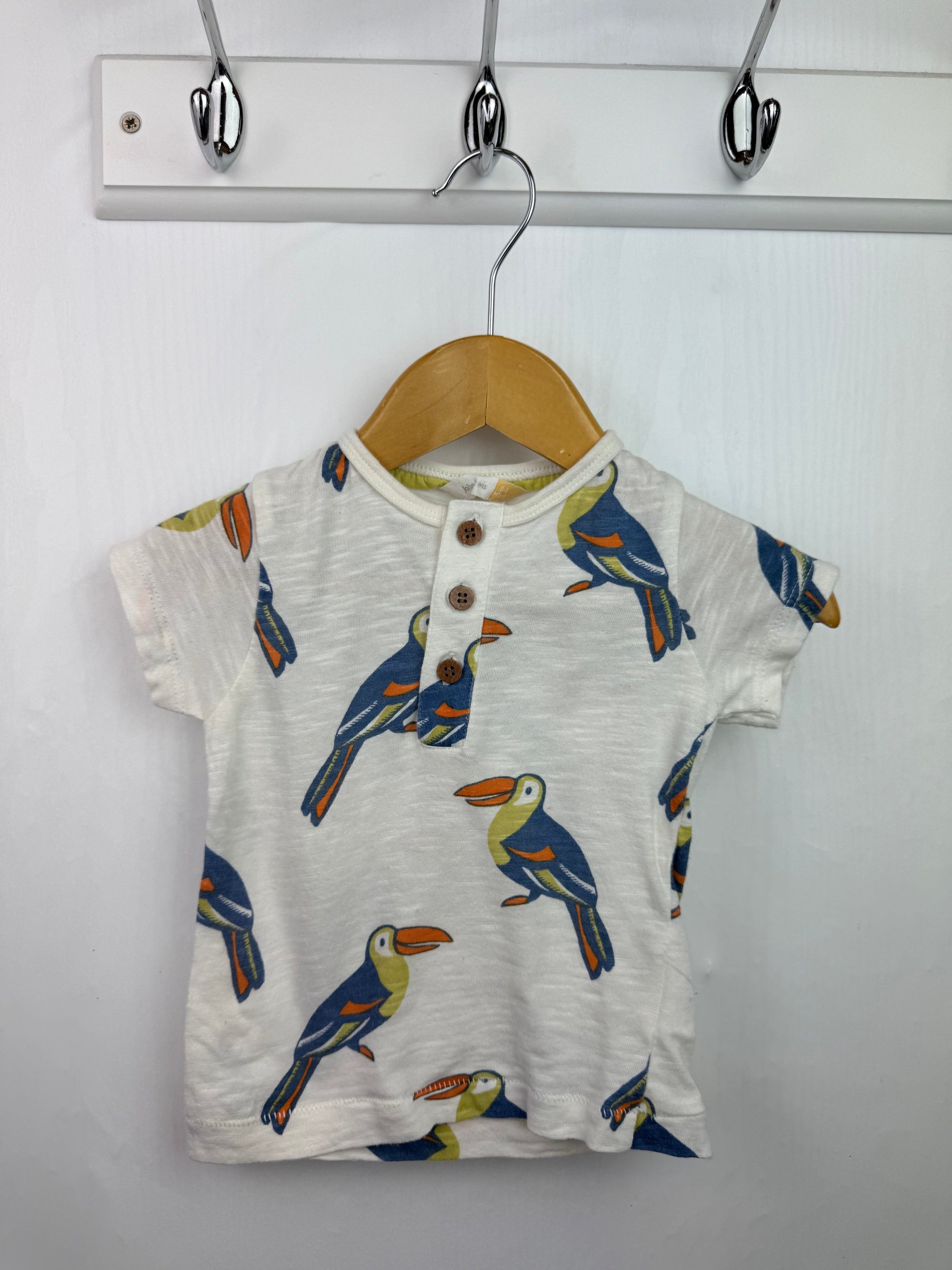 John Lewis Parrot Top - Boys 0 - 3 Months - Little Ones Preloved. Second Hand Children's & Preloved Baby, Kids, Girls & Boys Clothes. UK online