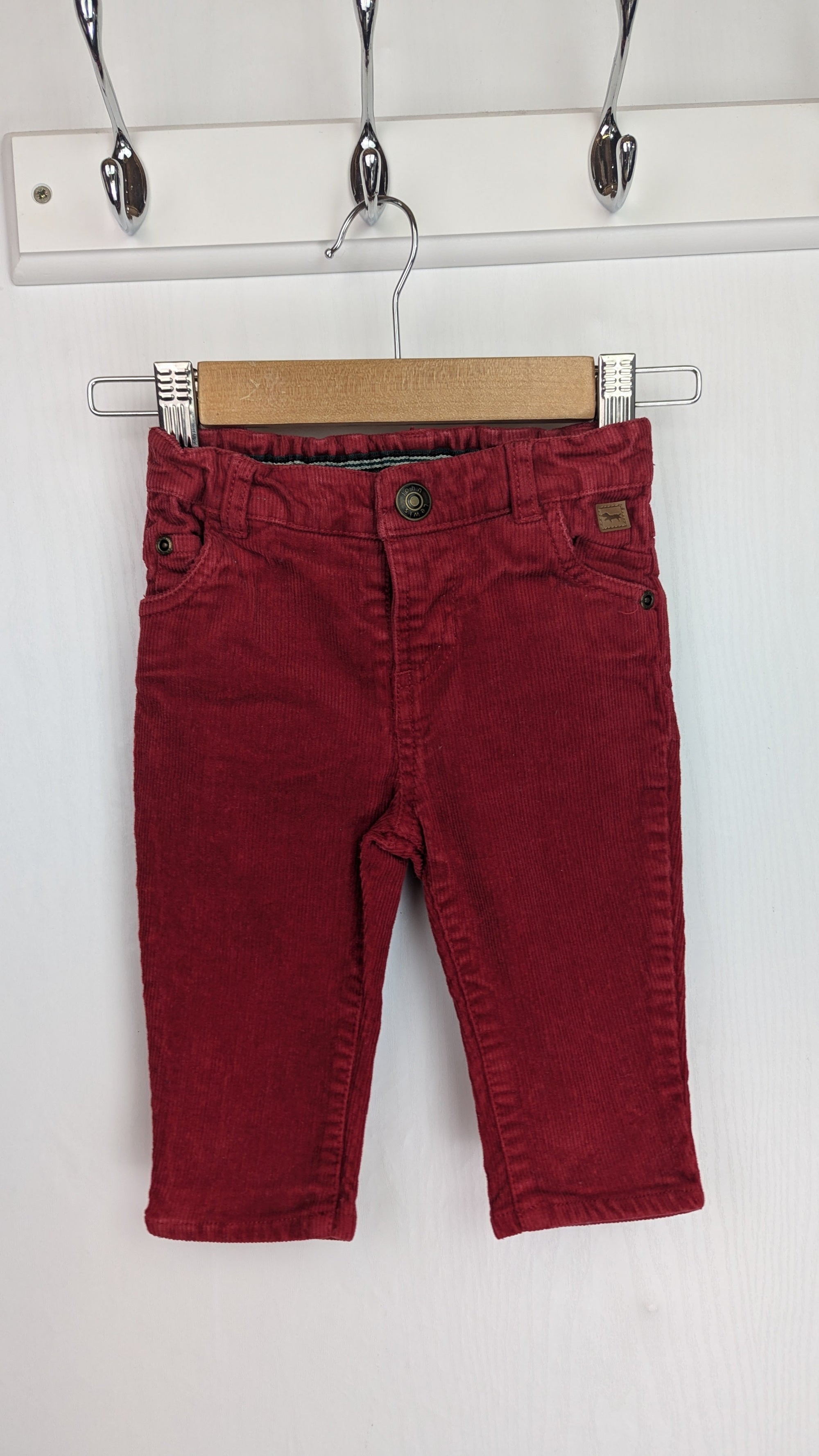 John Lewis Red Cord Trousers - Girls 3 - 6 Months - Little Ones Preloved. Second Hand Children's & Preloved Baby, Kids, Girls & Boys Clothes. UK online