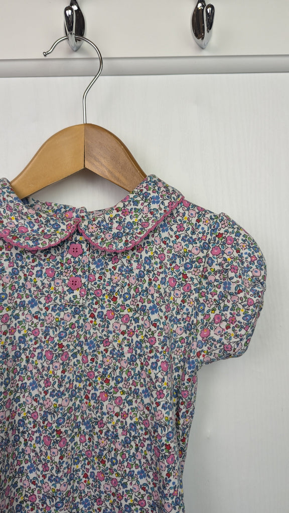 Jojo Maman Bebe Floral Collared Bodysuit - Girls 6-12 Months Jojo Maman Bebe Used, Preloved, Preworn & Second Hand Baby, Kids & Children's Clothing UK Online. Cheap affordable. Brands including Next, Joules, Nutmeg Morrisons, TU, F&F, H&M.