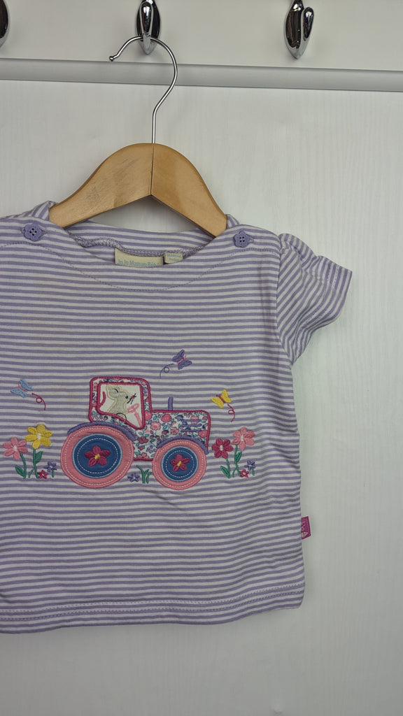 Jojo Maman Bebe Floral Mice Top - Girls 6-12 Months Little Ones Preloved Used, Preloved, Preworn Baby, Girls & Boys Clothes. Kids & Children's second hand Clothing UK Online. Cheap affordable. Brands including Next, Joules, Nutmeg Morrisons, TU, F&F, H&M.