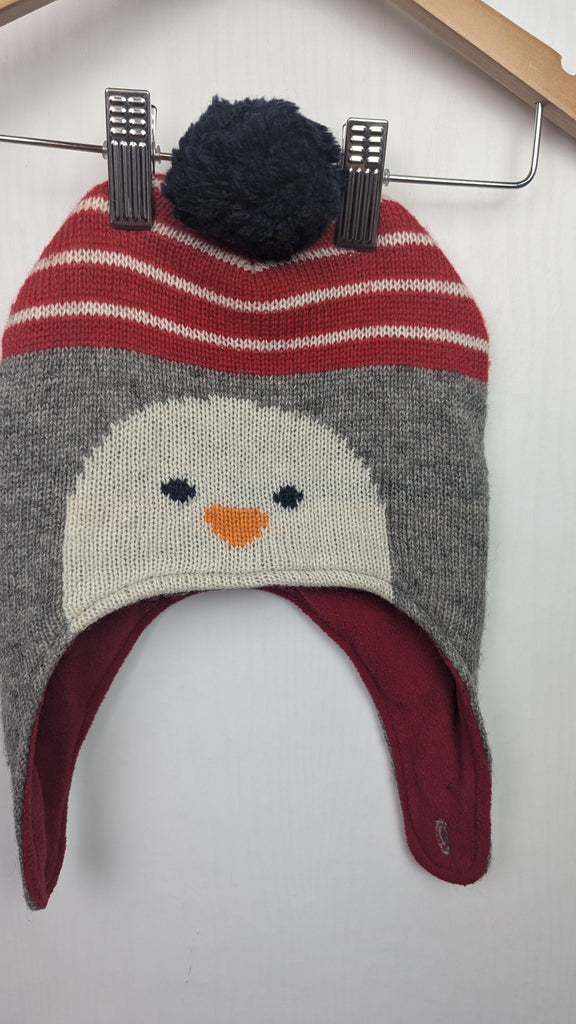 Jojo Maman Bebe Penguin Winter Hat - Unisex 1-2 Years Jojo Maman Bebe Used, Preloved, Preworn & Second Hand Baby, Kids & Children's Clothing UK Online. Cheap affordable. Brands including Next, Joules, Nutmeg Morrisons, TU, F&F, H&M.