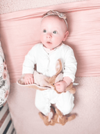Jomanda Bunny Baby Soft Slippers Brown, House Shoes - (0 - 6months) - Little Ones Preloved. Second Hand Children's & Preloved Baby, Kids, Girls & Boys Clothes. UK online