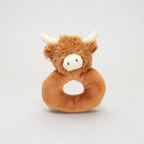 Jomanda Highland Brown Cow Baby Plush Rattle - 10CM - Little Ones Preloved. Second Hand Children's & Preloved Baby, Kids, Girls & Boys Clothes. UK online