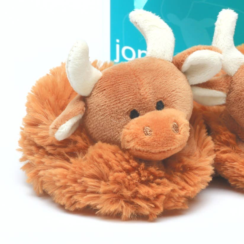 Jomanda Highland Cow Plush Baby Soft Slippers House Shoes - Little Ones Preloved. Second Hand Children's & Preloved Baby, Kids, Girls & Boys Clothes. UK online