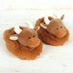 Jomanda Highland Cow Plush Baby Soft Slippers House Shoes - Little Ones Preloved. Second Hand Children's & Preloved Baby, Kids, Girls & Boys Clothes. UK online