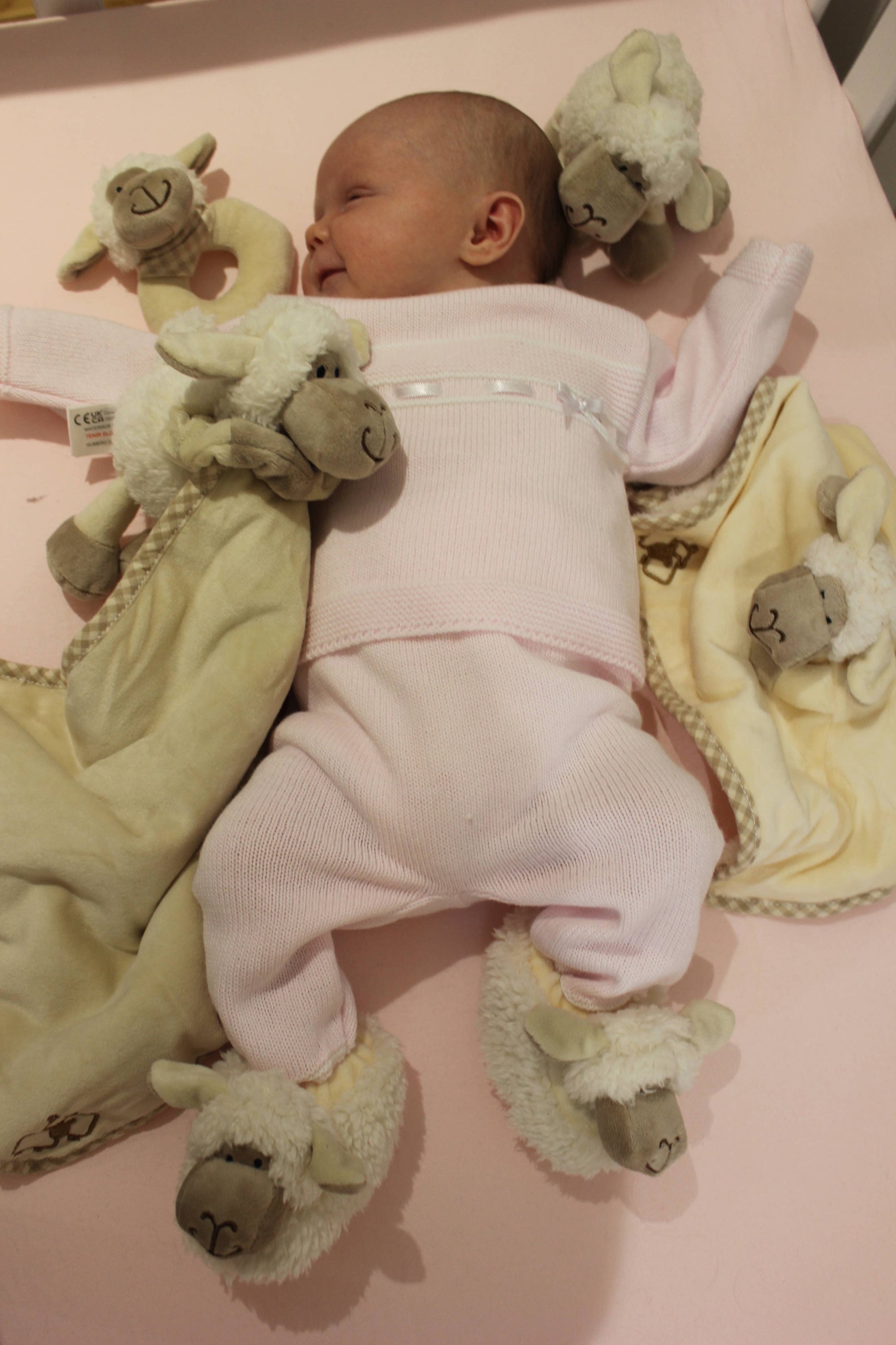 Jomanda Sheep Soft Plush Baby Slippers House Shoes, 0 - 6 months - Little Ones Preloved. Second Hand Children's & Preloved Baby, Kids, Girls & Boys Clothes. UK online