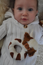 Jomanda Texas Longhorn Highland Brown Cow Baby Plush Rattle 10cm - Little Ones Preloved. Second Hand Children's & Preloved Baby, Kids, Girls & Boys Clothes. UK online