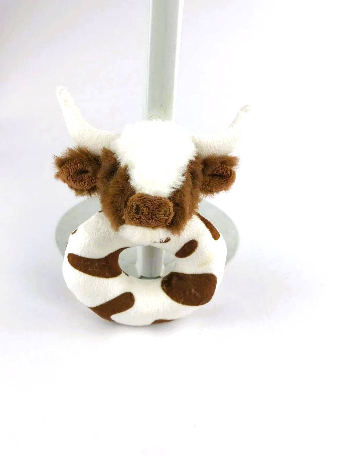 Jomanda Texas Longhorn Highland Brown Cow Baby Plush Rattle 10cm - Little Ones Preloved. Second Hand Children's & Preloved Baby, Kids, Girls & Boys Clothes. UK online
