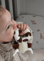 Jomanda Texas Longhorn Highland Brown Cow Baby Plush Rattle 10cm - Little Ones Preloved. Second Hand Children's & Preloved Baby, Kids, Girls & Boys Clothes. UK online