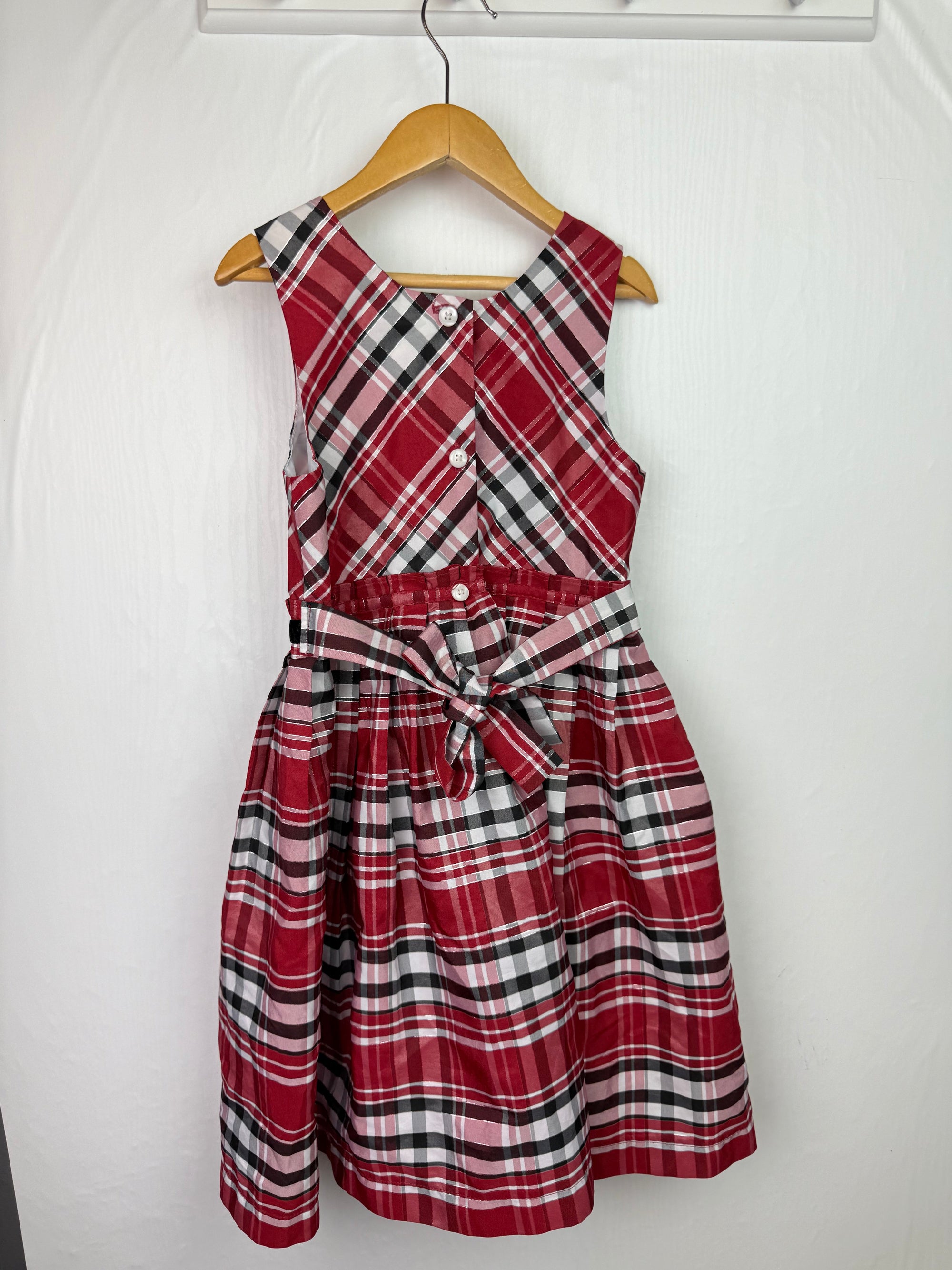 Jona Michelle Red Plaid Dress - Girls 6 Years - Little Ones Preloved. Second Hand Children's & Preloved Baby, Kids, Girls & Boys Clothes. UK online