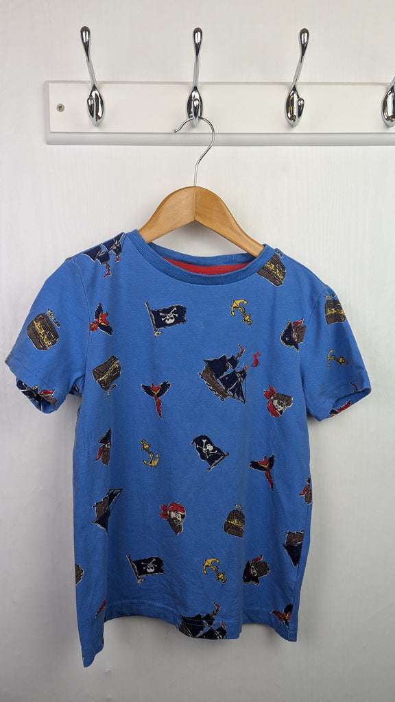 Joules Blue Pirate Top - Boys 5-6 Years Little Ones Preloved Used, Preloved, Preworn & Second Hand Baby, Kids & Children's Clothing UK Online. Cheap affordable. Brands including Next, Joules, Nutmeg Morrisons, TU, F&F, H&M.