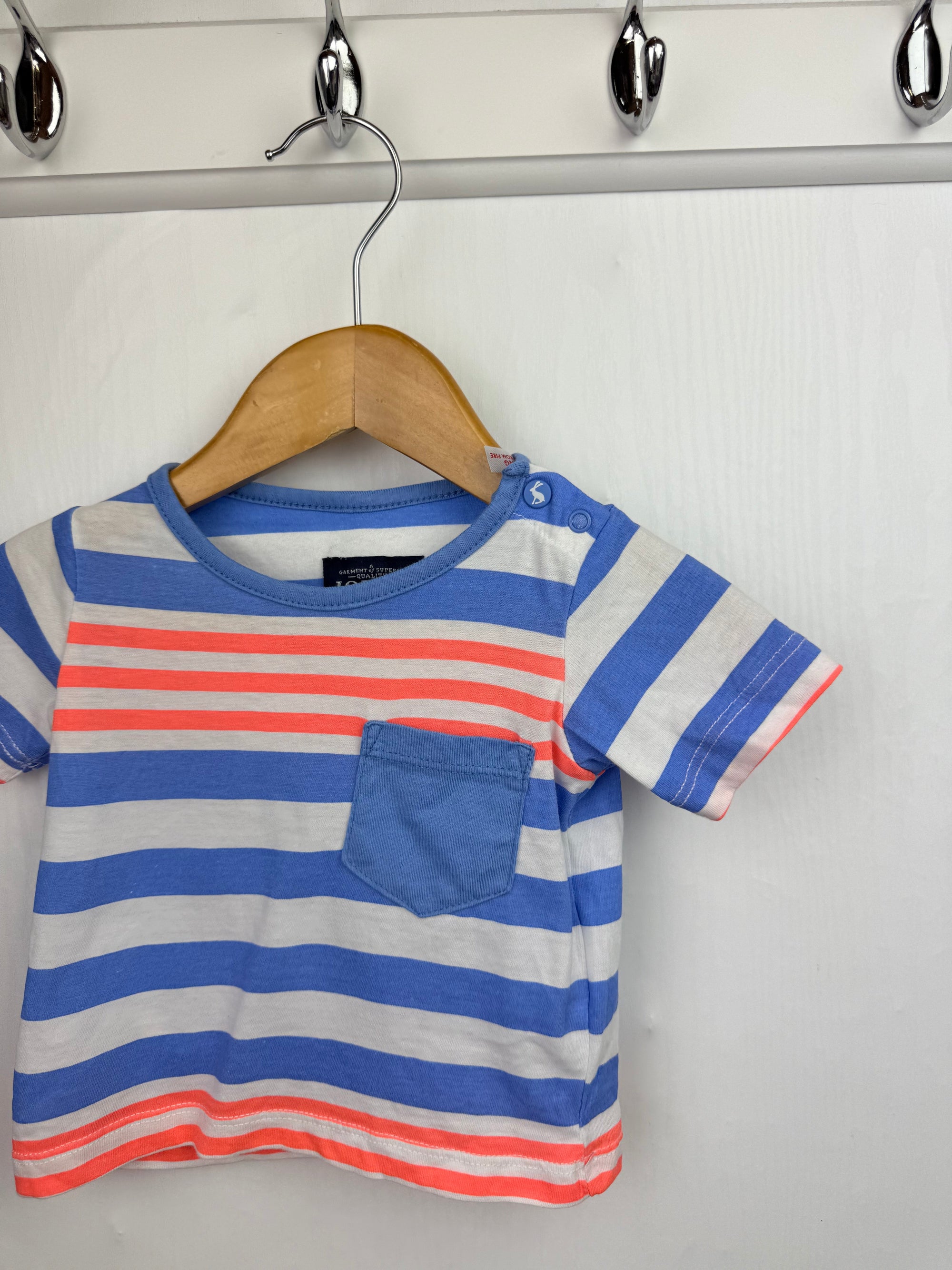 Joules Striped Short Sleeve Top - Boys 0 - 3 Months - Little Ones Preloved. Second Hand Children's & Preloved Baby, Kids, Girls & Boys Clothes. UK online