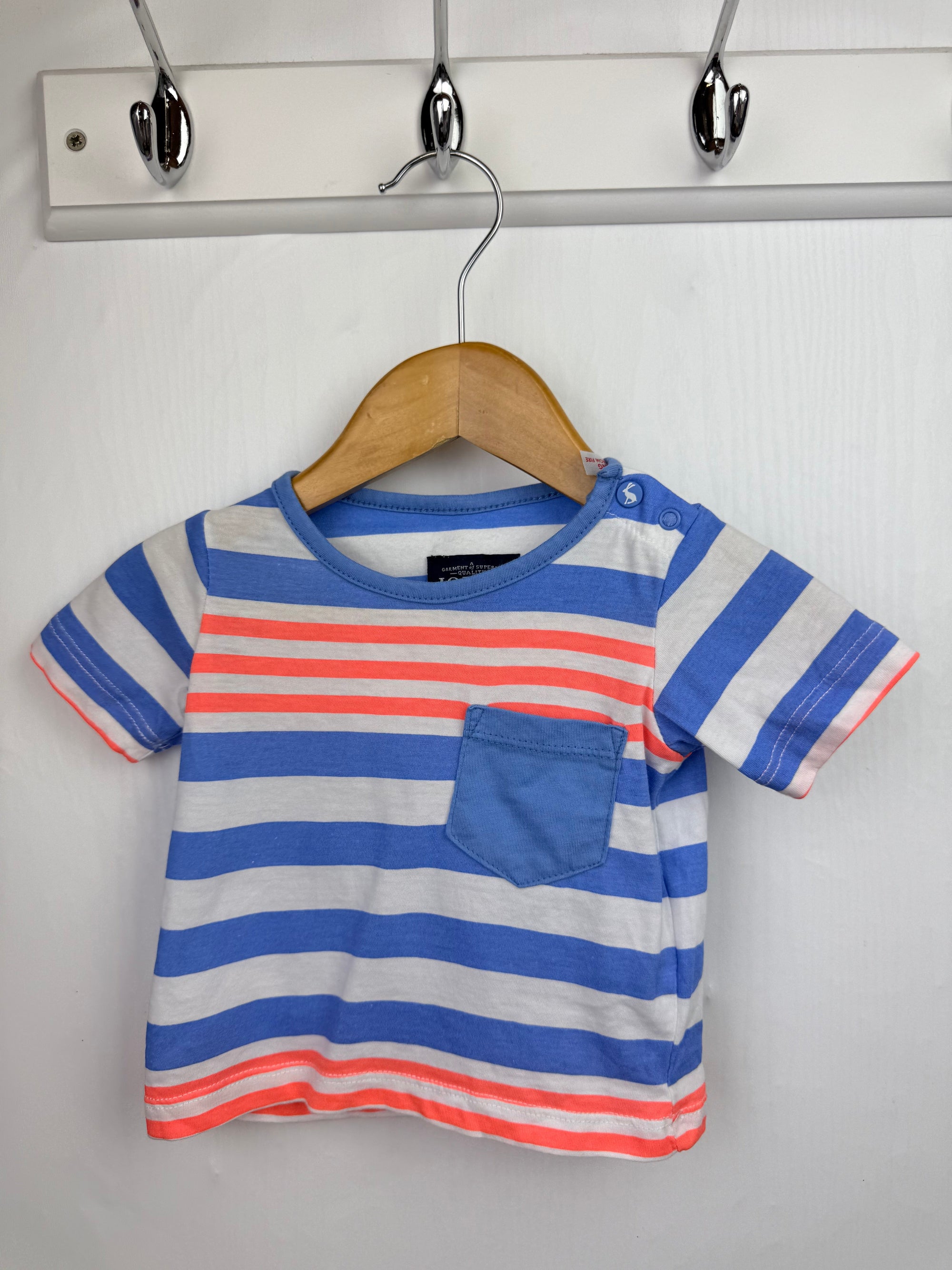 Joules Striped Short Sleeve Top - Boys 0 - 3 Months - Little Ones Preloved. Second Hand Children's & Preloved Baby, Kids, Girls & Boys Clothes. UK online