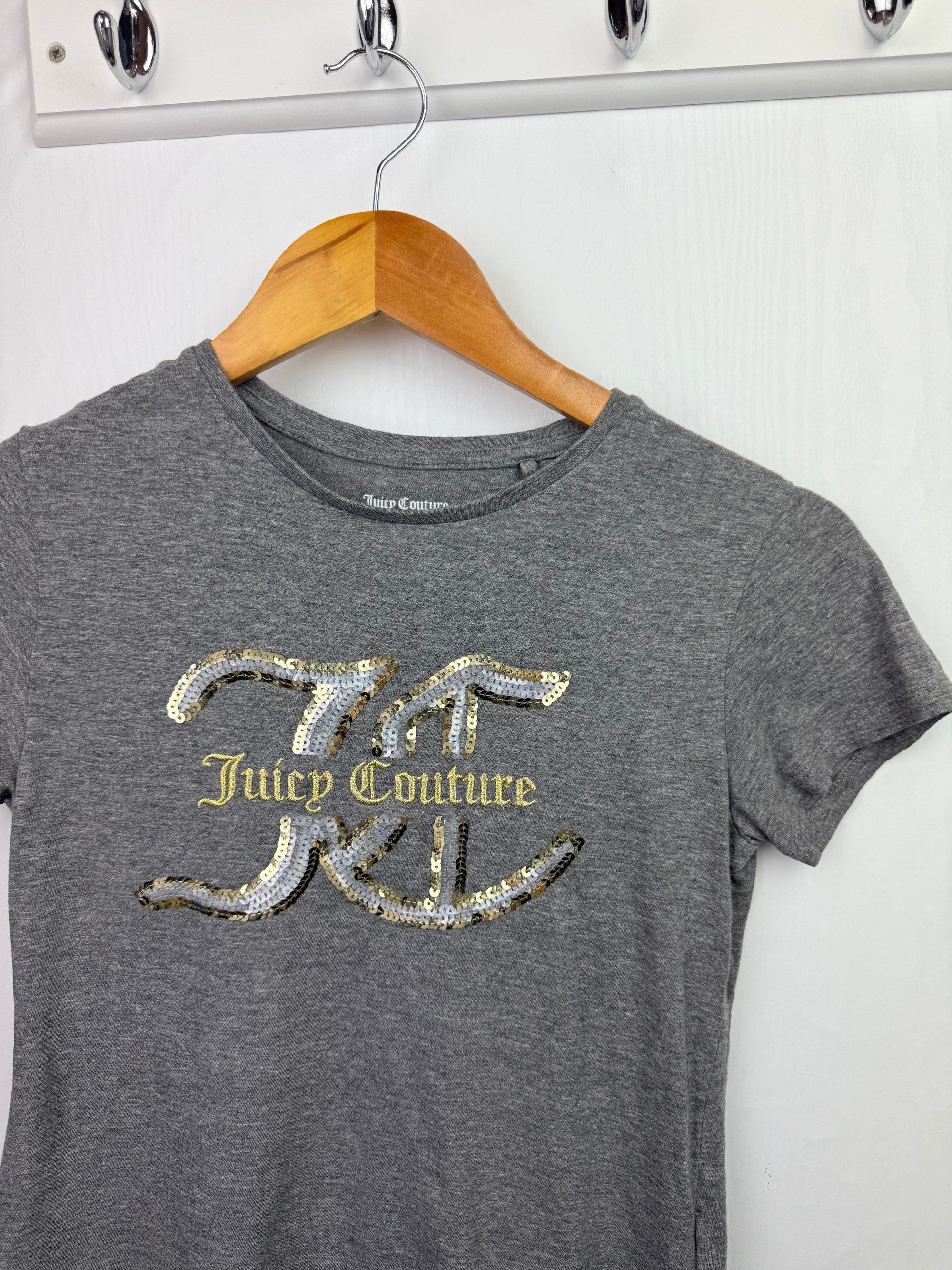 Juicy Couture Grey Sequin Top - Girls 10 - 11 Years - Little Ones Preloved. Second Hand Children's & Preloved Baby, Kids, Girls & Boys Clothes. UK online