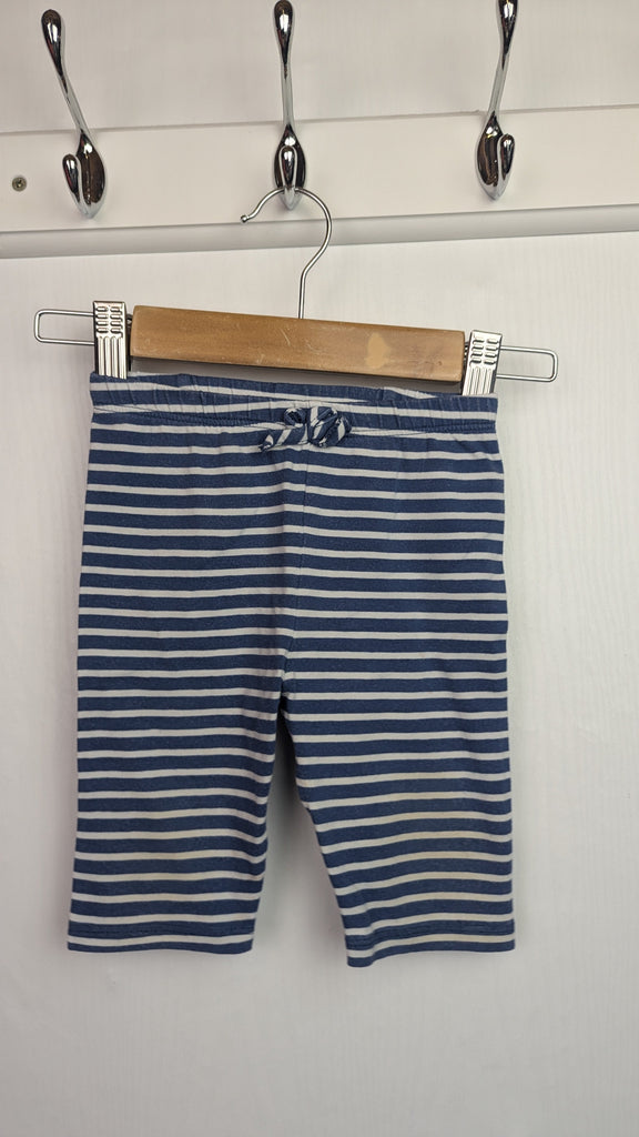 Kite Blue Striped Leggings - Girls 12-18 Months Little Ones Preloved Used, Preloved, Preworn Baby, Girls & Boys Clothes. Kids & Children's second hand Clothing UK Online. Cheap affordable. Brands including Next, Joules, Nutmeg Morrisons, TU, F&F, H&M.