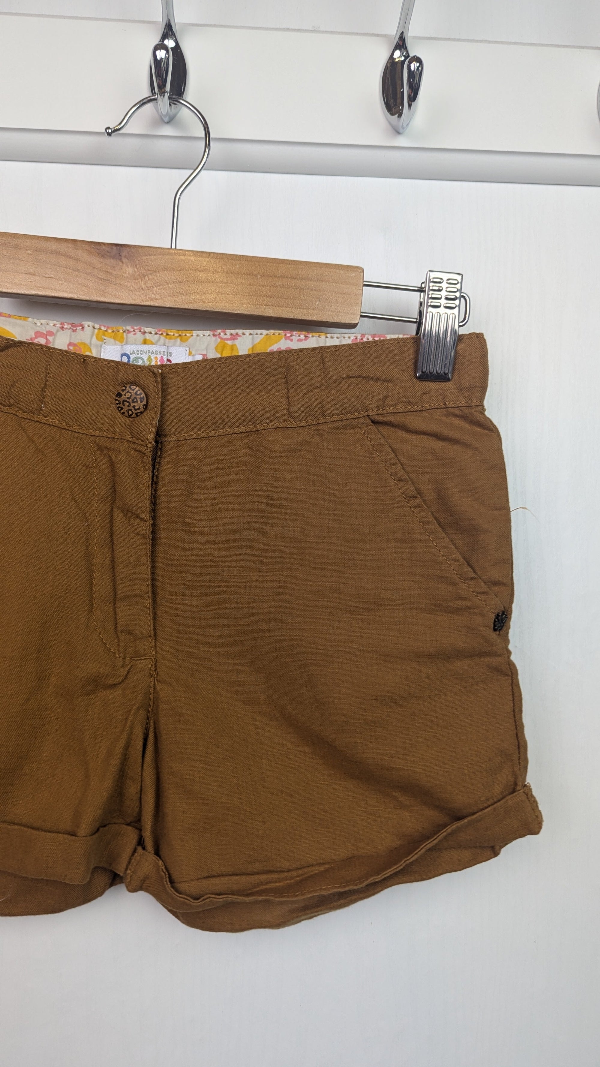 La Compagnie Des Petits Brown Shorts - Girls 8 Years - Little Ones Preloved. Second Hand Children's & Preloved Baby, Kids, Girls & Boys Clothes. UK online