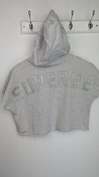 Le temps des cerises Grey Cropped Hoodie - Girls 10 Years - Little Ones Preloved. Second Hand Children's & Preloved Baby, Kids, Girls & Boys Clothes. UK online