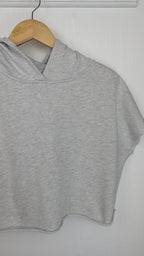 Le temps des cerises Grey Cropped Hoodie - Girls 10 Years - Little Ones Preloved. Second Hand Children's & Preloved Baby, Kids, Girls & Boys Clothes. UK online