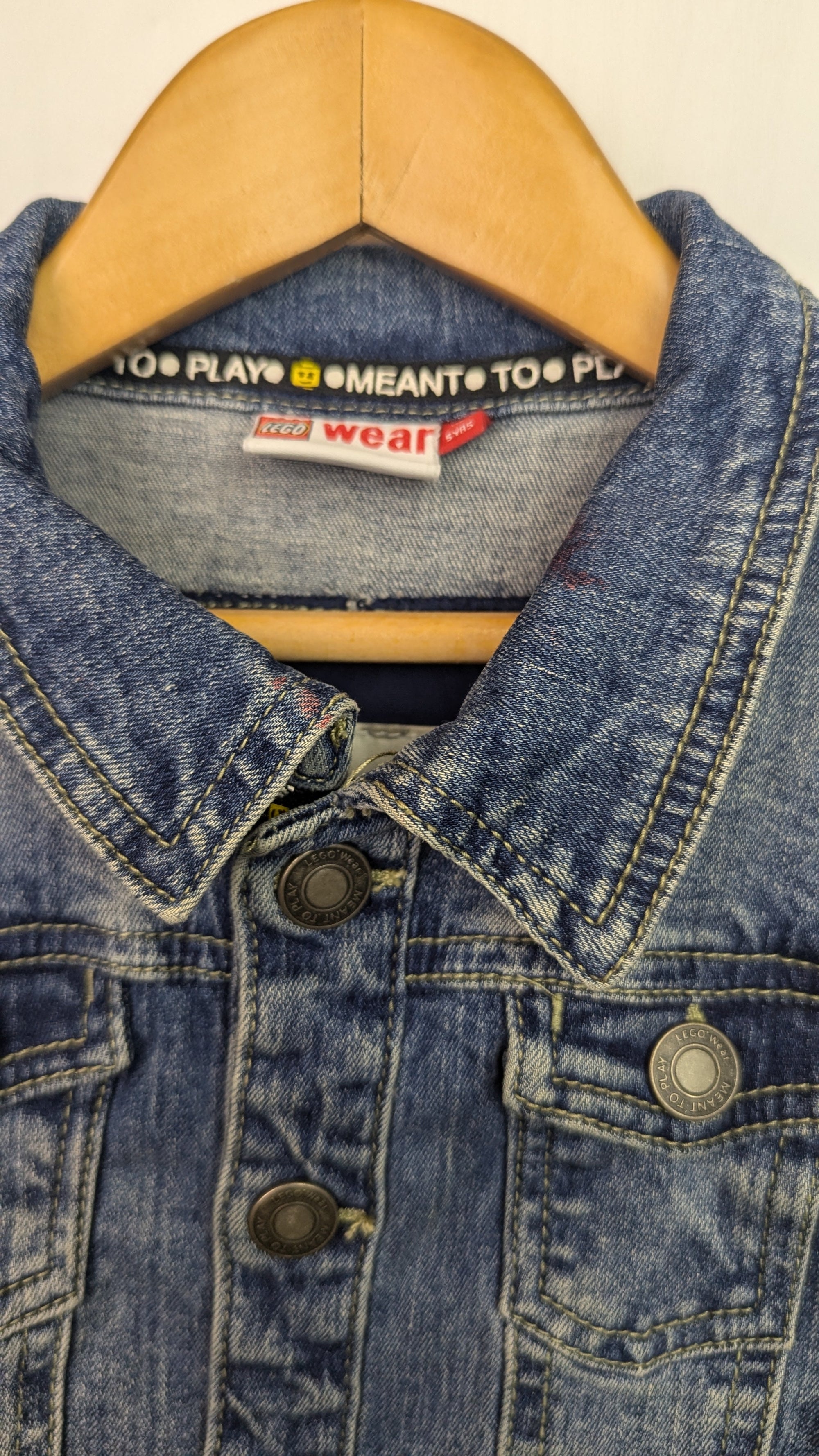 Lego Blue Denim Jacket - Unisex Years - Little Ones Preloved. Second Hand Children's & Preloved Baby, Kids, Girls & Boys Clothes. UK online