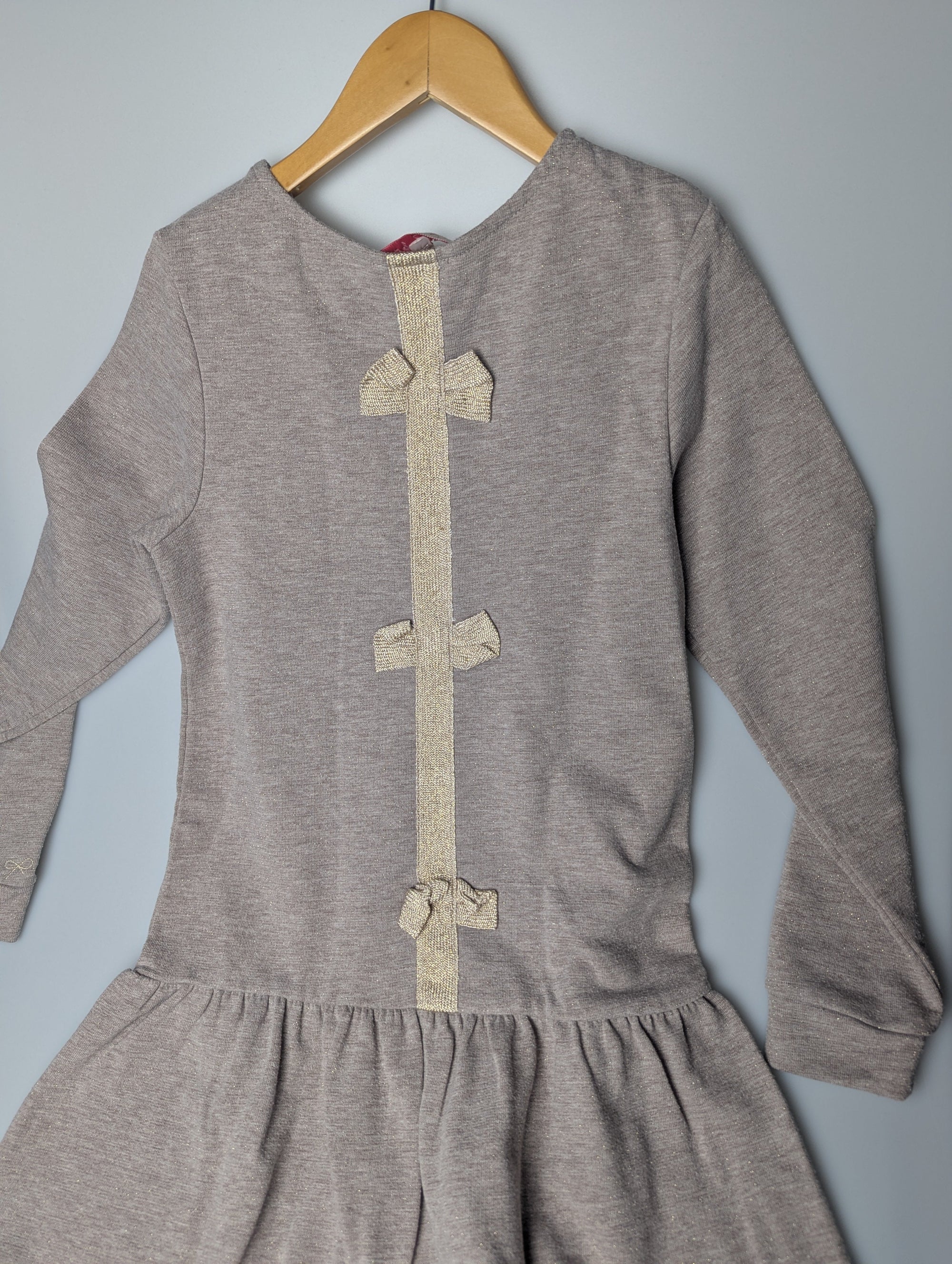 Lili Gaufrette Beige Sparkle Dress - Girls 10 Years - Little Ones Preloved. Second Hand Children's & Preloved Baby, Kids, Girls & Boys Clothes. UK online
