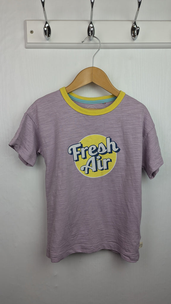 Little Bird Purple 'Fresh Air' Top - Unisex 2-3 Years Little Ones Preloved Used, Preloved, Preworn & Second Hand Baby, Kids & Children's Clothing UK Online. Cheap affordable. Brands including Next, Joules, Nutmeg Morrisons, TU, F&F, H&M.